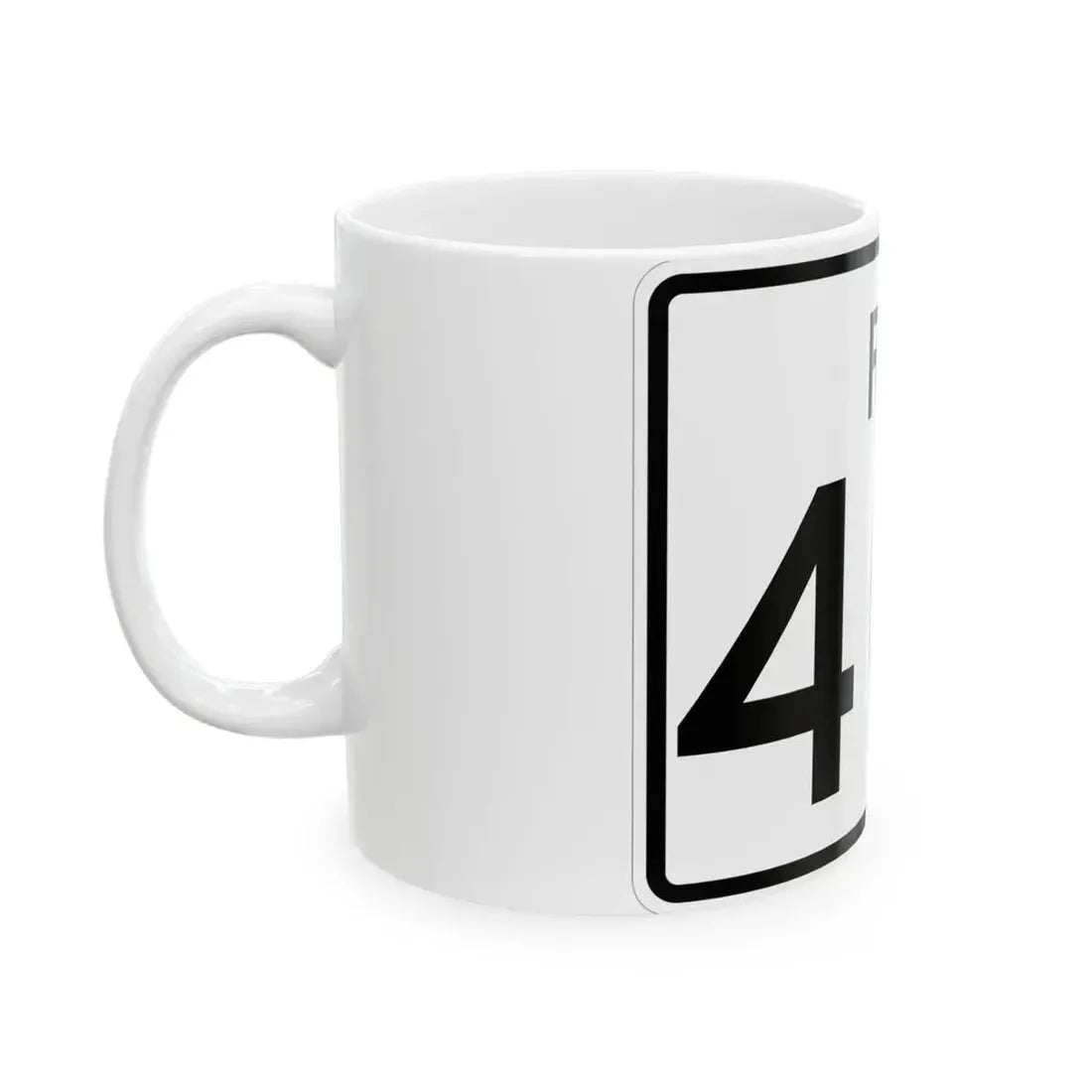 Rhode Island 401 (Rhode Island) (Road Sign) White Coffee Mug - Go Mug Yourself