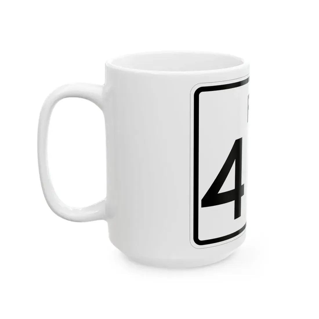 Rhode Island 401 (Rhode Island) (Road Sign) White Coffee Mug - Go Mug Yourself