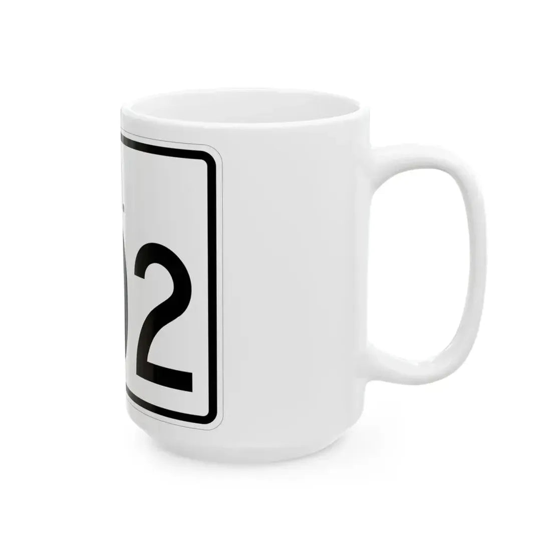 Rhode Island 402 (Rhode Island) (Road Sign) White Coffee Mug - Go Mug Yourself