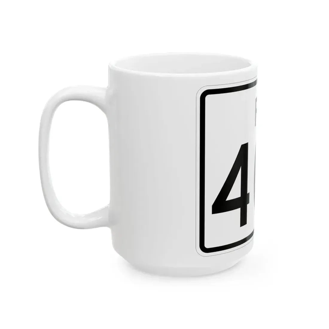 Rhode Island 403 (Rhode Island) (Road Sign) White Coffee Mug - Go Mug Yourself