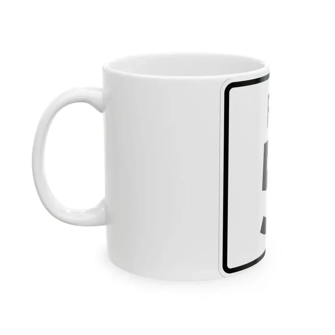 Rhode Island 5 (Rhode Island) (Road Sign) White Coffee Mug - Go Mug Yourself