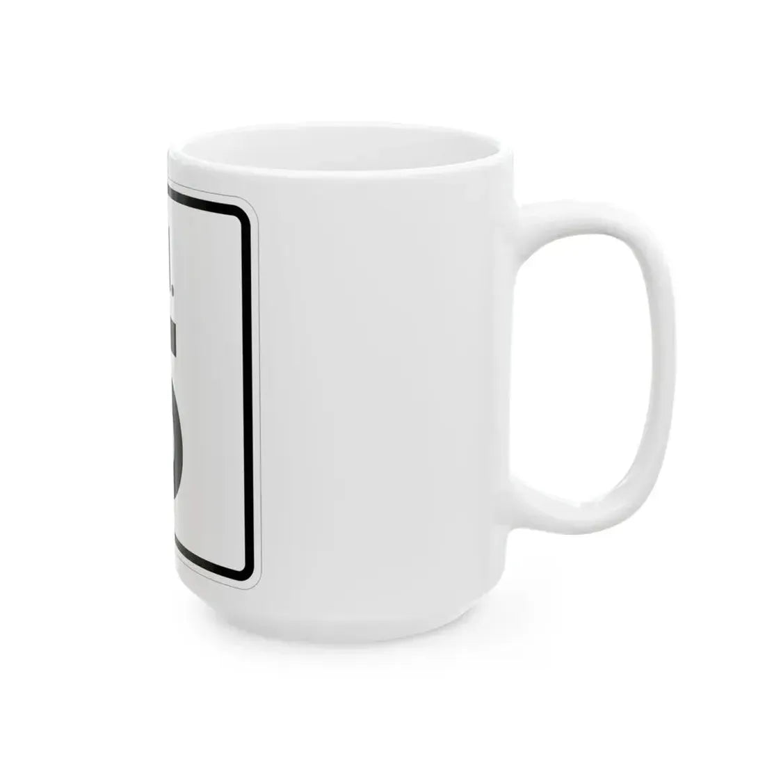 Rhode Island 5 (Rhode Island) (Road Sign) White Coffee Mug - Go Mug Yourself