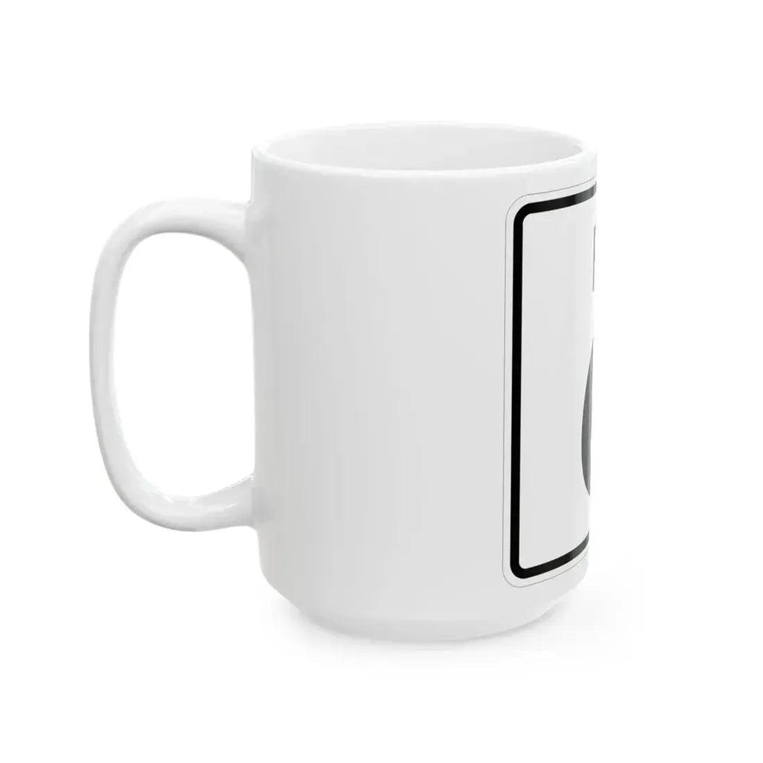 Rhode Island 6 (Rhode Island) (Road Sign) White Coffee Mug - Go Mug Yourself