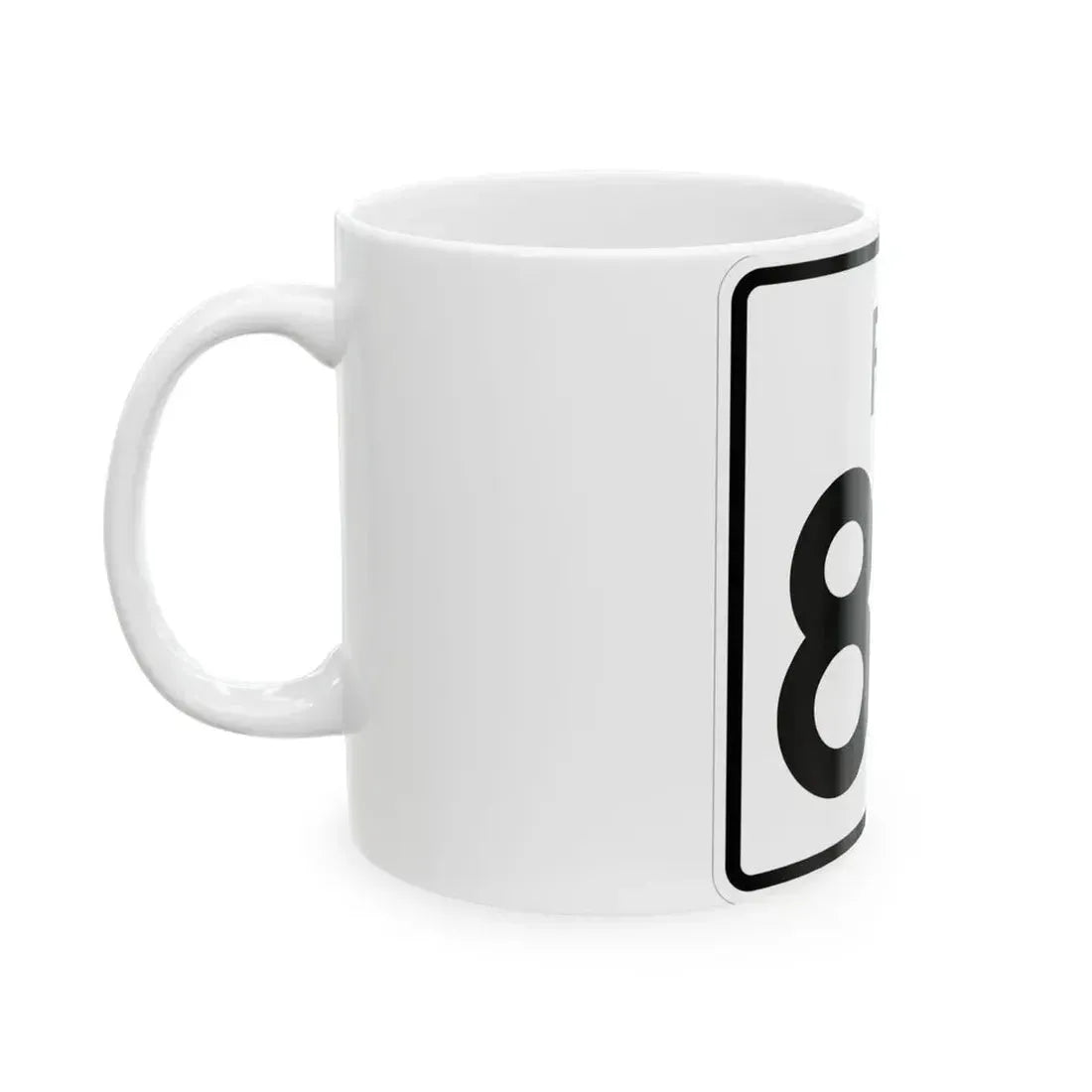 Rhode Island 84 (Rhode Island) (Road Sign) White Coffee Mug - Go Mug Yourself