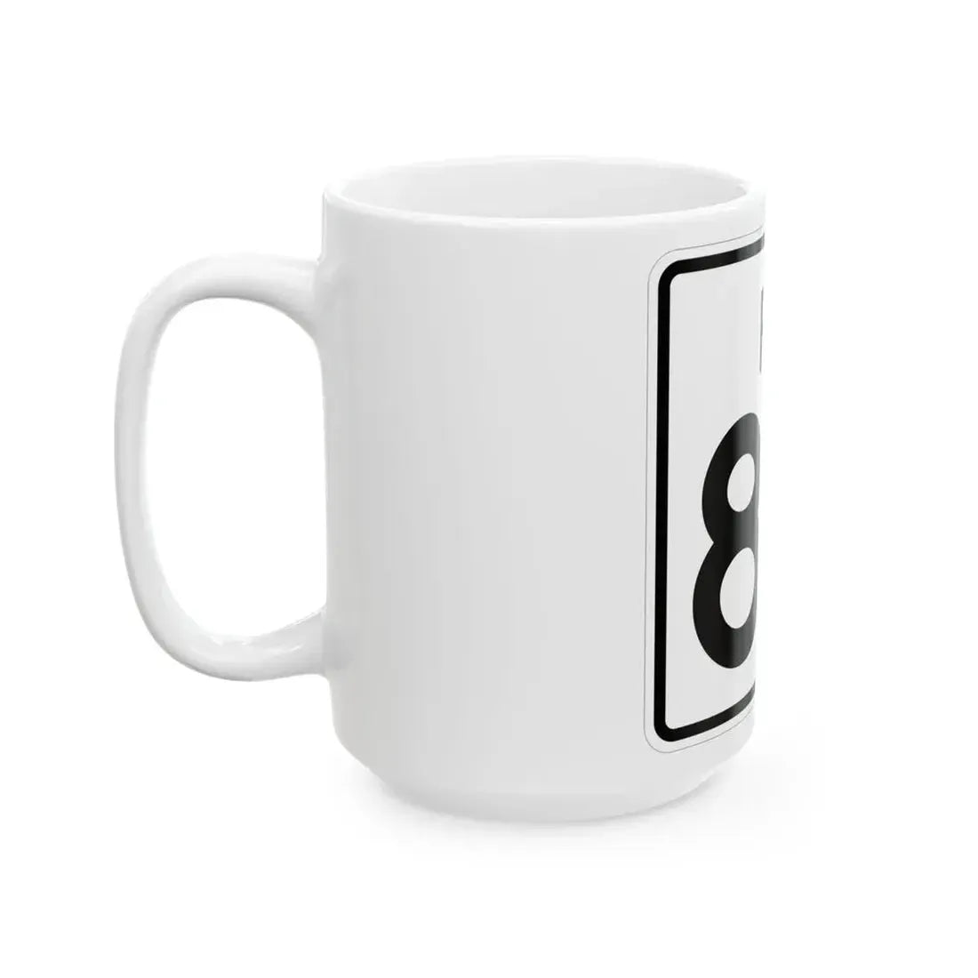 Rhode Island 84 (Rhode Island) (Road Sign) White Coffee Mug - Go Mug Yourself