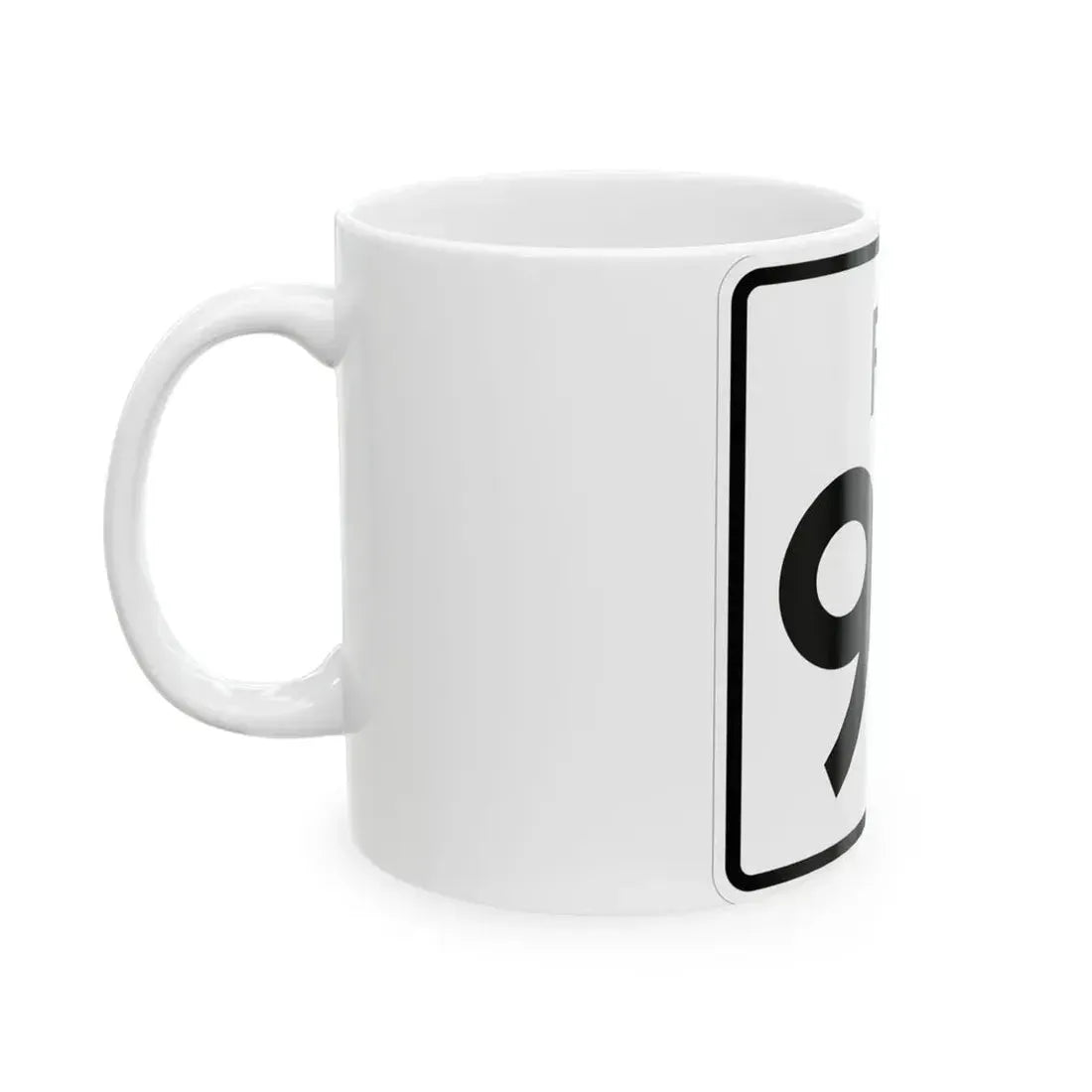 Rhode Island 94 (Rhode Island) (Road Sign) White Coffee Mug - Go Mug Yourself