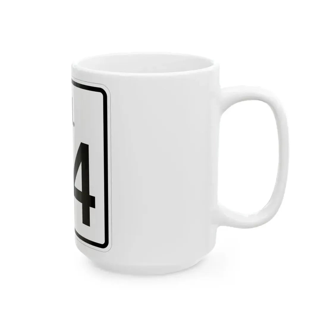 Rhode Island 94 (Rhode Island) (Road Sign) White Coffee Mug - Go Mug Yourself