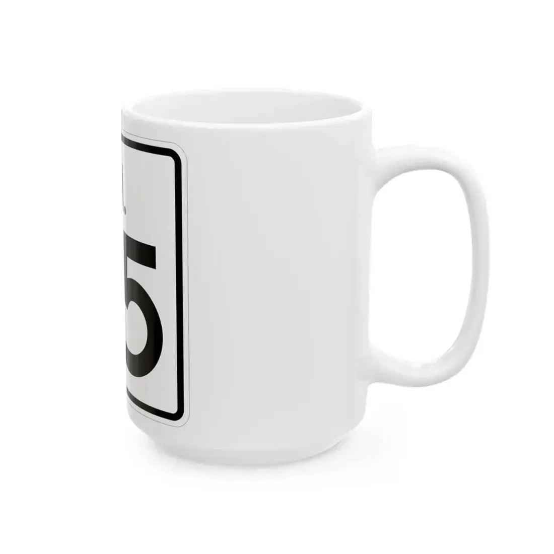 Rhode Island 95 (Rhode Island) (Road Sign) White Coffee Mug - Go Mug Yourself