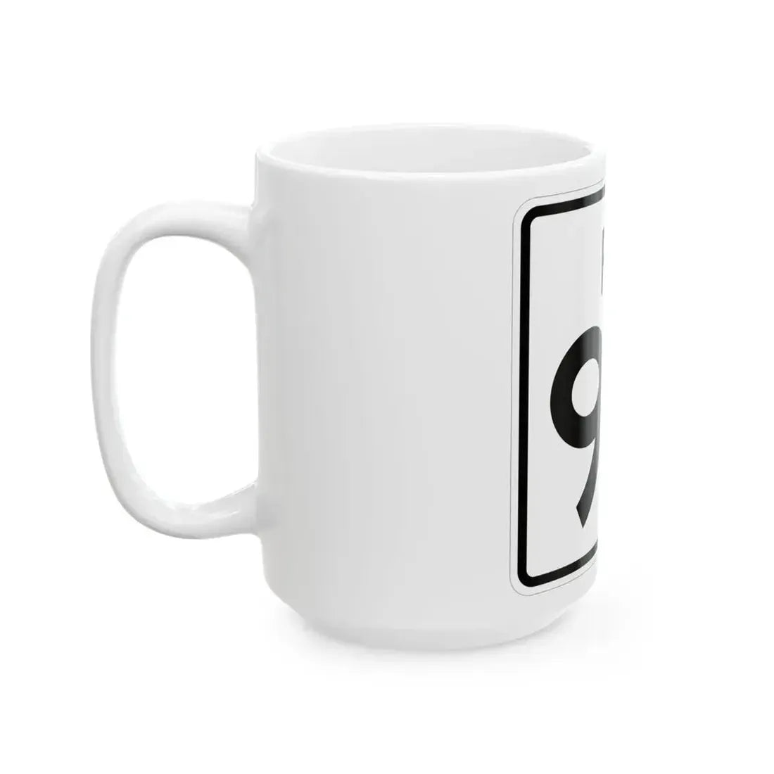 Rhode Island 96 (Rhode Island) (Road Sign) White Coffee Mug - Go Mug Yourself