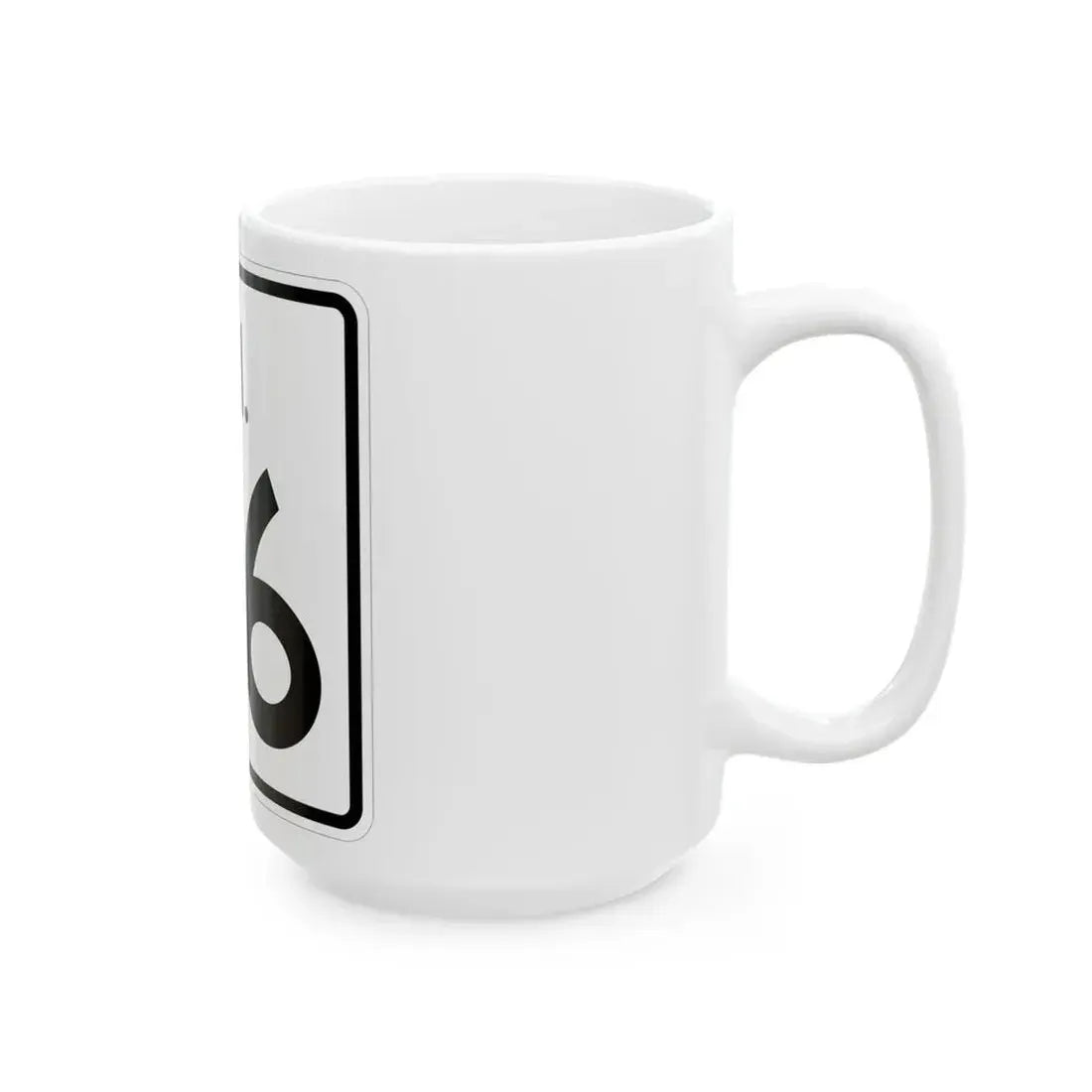 Rhode Island 96 (Rhode Island) (Road Sign) White Coffee Mug - Go Mug Yourself