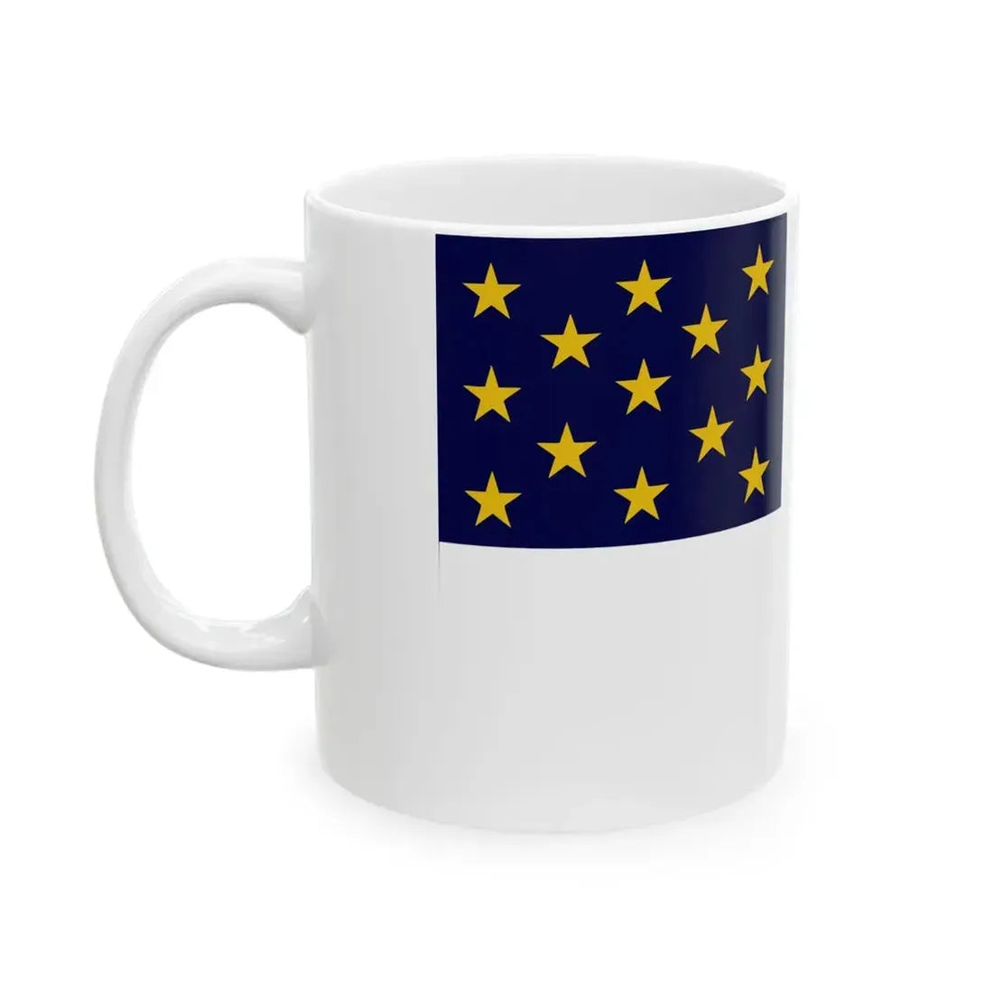 Rhode Island Regimental Flag (United States) White Coffee Mug - Go Mug Yourself