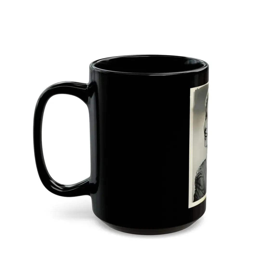 Rhonda Fleming #124 (Vintage Female Icon) Black Coffee Mug - Go Mug Yourself