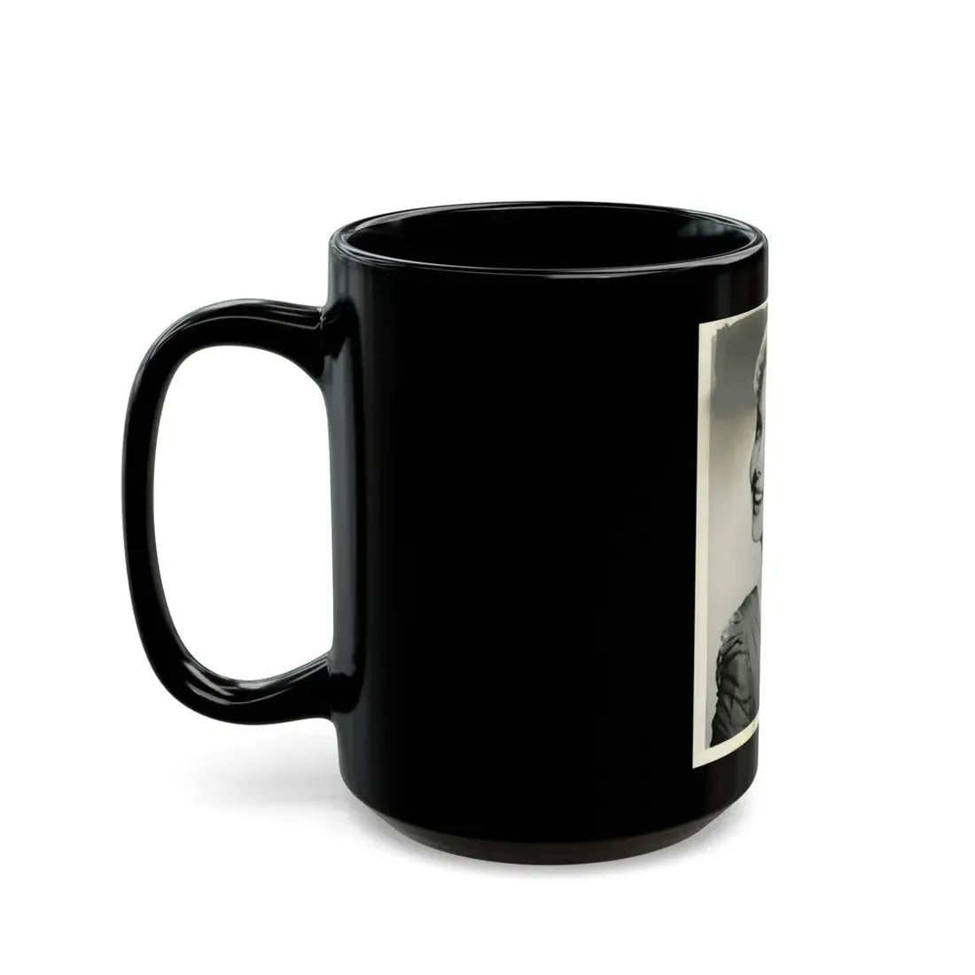 Rhonda Fleming #136 (Vintage Female Icon) Black Coffee Mug - Go Mug Yourself