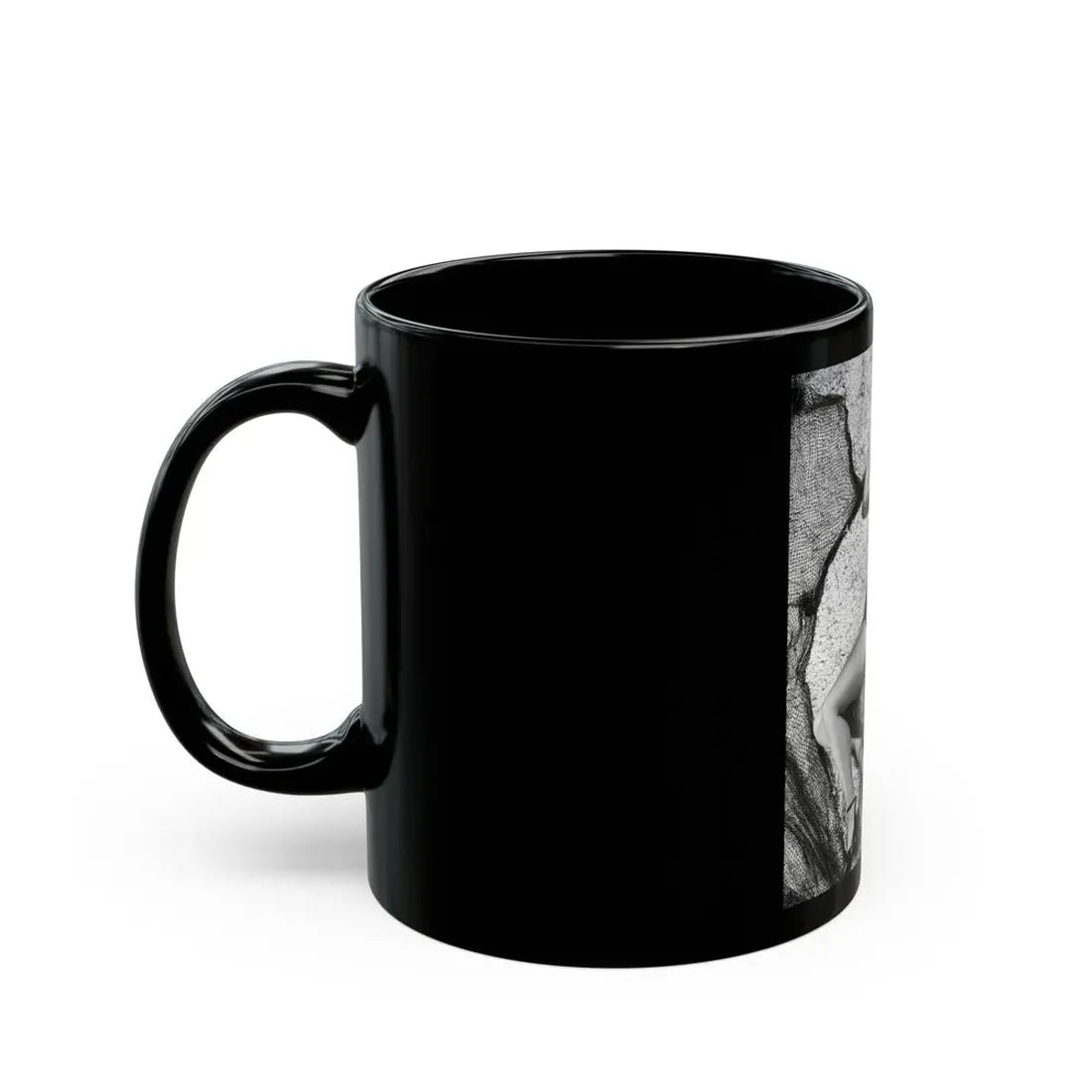 Rhonda Fleming #142 (Vintage Female Icon) Black Coffee Mug - Go Mug Yourself