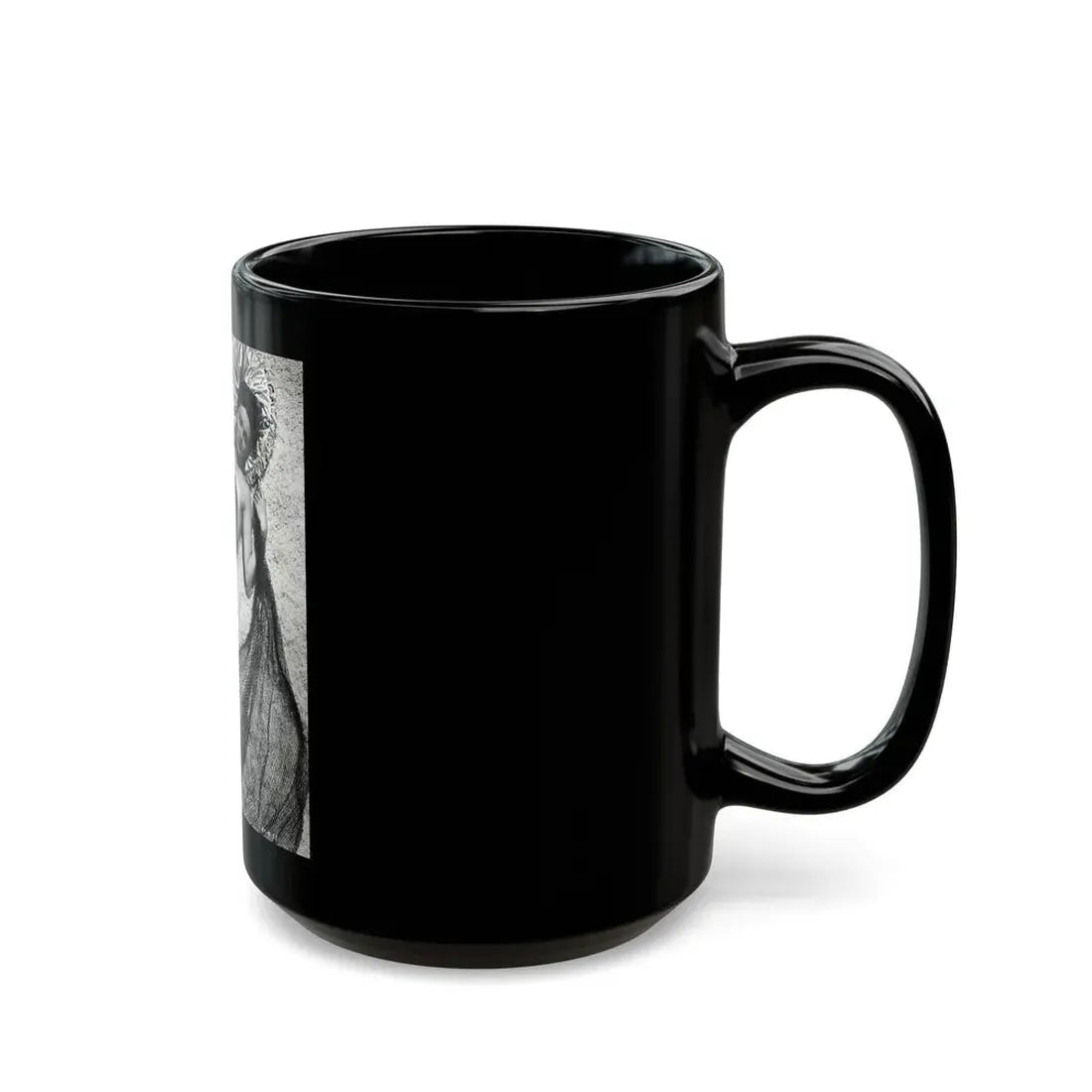 Rhonda Fleming #159 (Vintage Female Icon) Black Coffee Mug - Go Mug Yourself