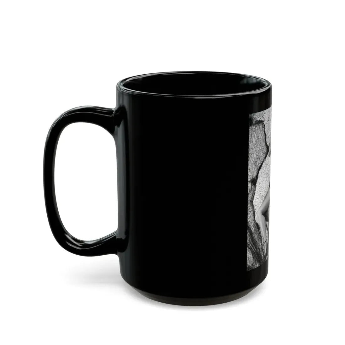 Rhonda Fleming #159 (Vintage Female Icon) Black Coffee Mug - Go Mug Yourself