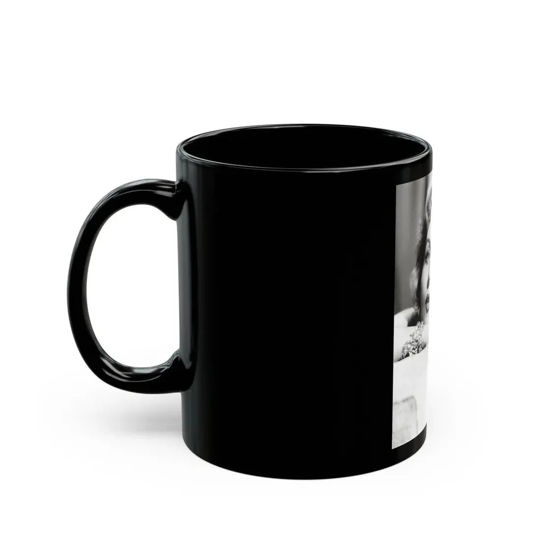 Rhonda Fleming #169 (Vintage Female Icon) Black Coffee Mug - Go Mug Yourself