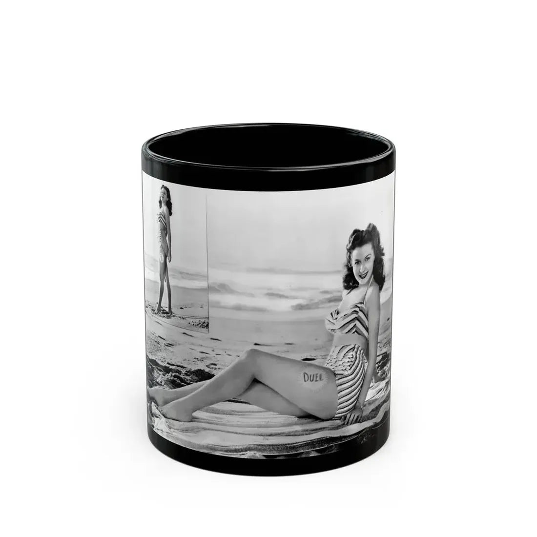 Rhonda Fleming #173 (Vintage Female Icon) Black Coffee Mug 11oz - Go Mug Yourself