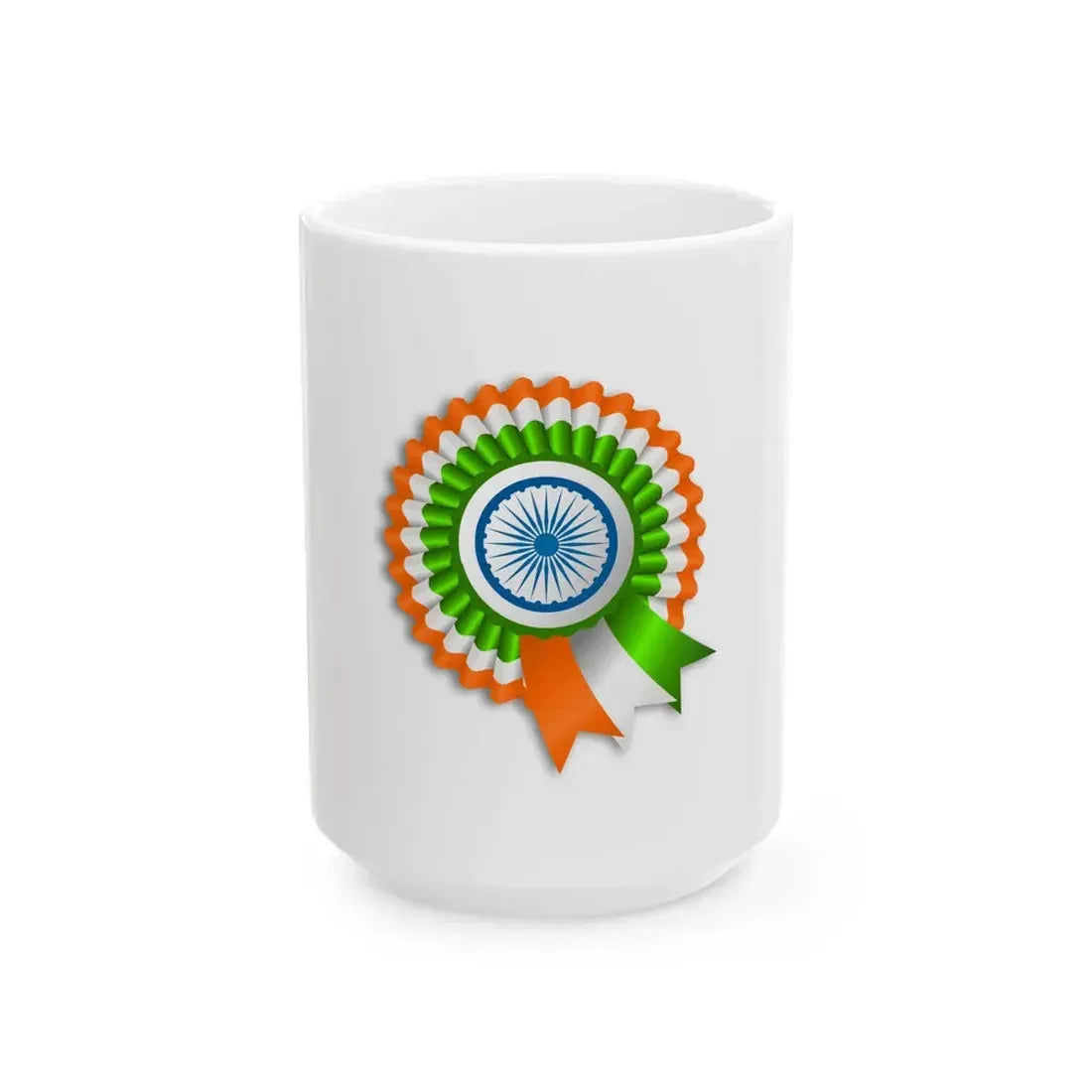 Ribbon-india (India) White Coffee Mug 15oz - Go Mug Yourself