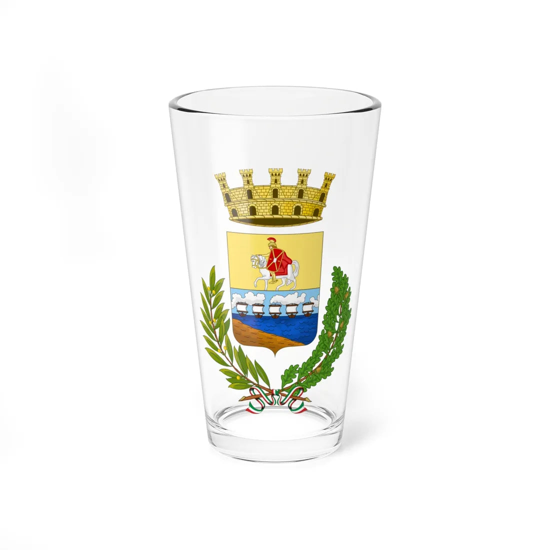 Riccione-Stemma (Italy) (Coat of Arms) Pint Glass 16oz 16oz - Go Mug Yourself