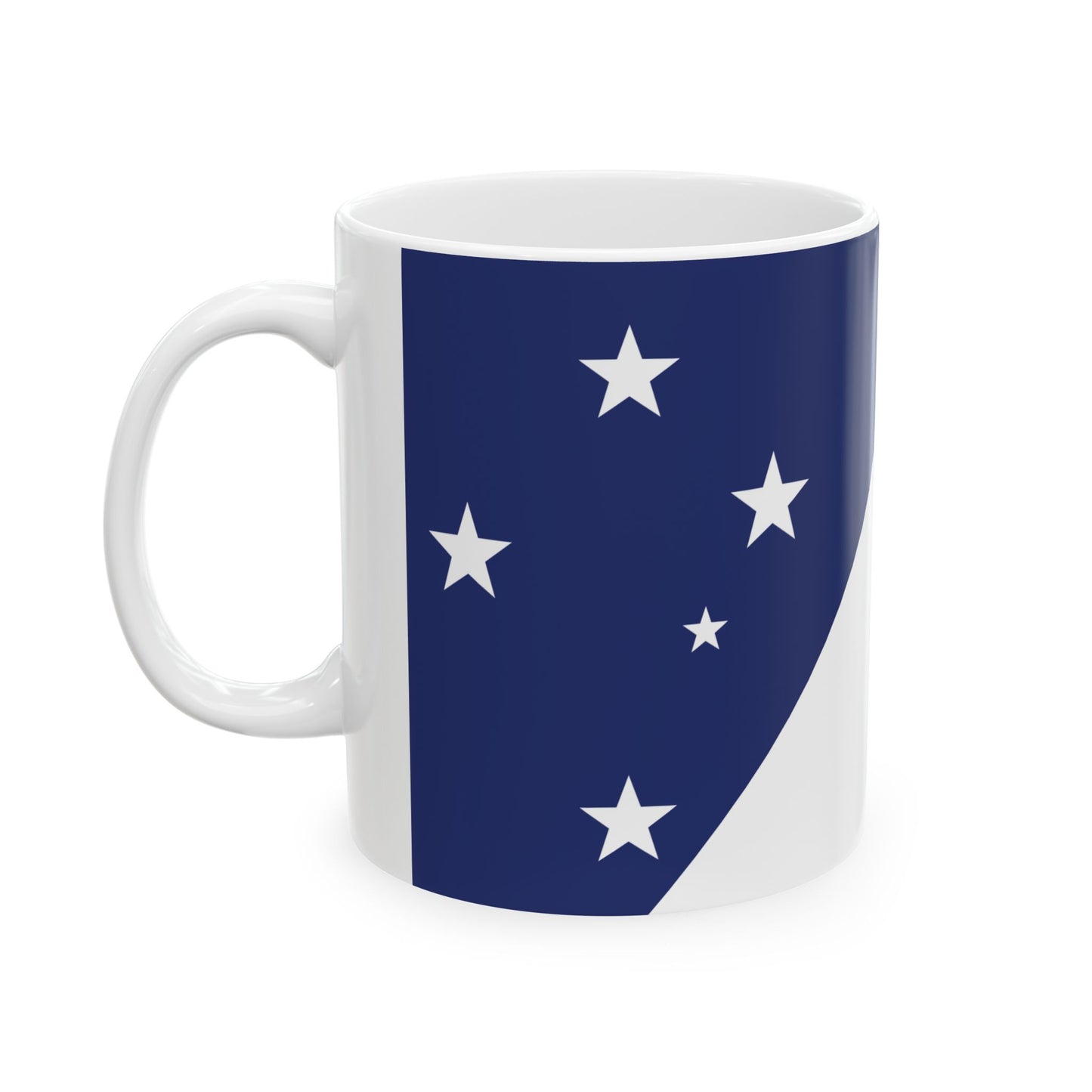 Richard Bates Proposal 1971 Australian Flag Proposal (Australia) White Coffee Mug-Go Mug Yourself
