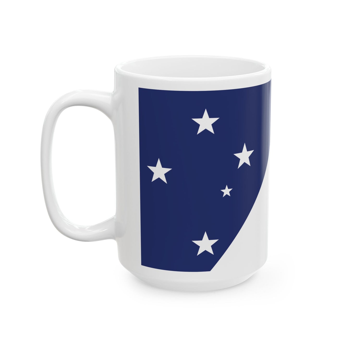 Richard Bates Proposal 1971 Australian Flag Proposal (Australia) White Coffee Mug-Go Mug Yourself