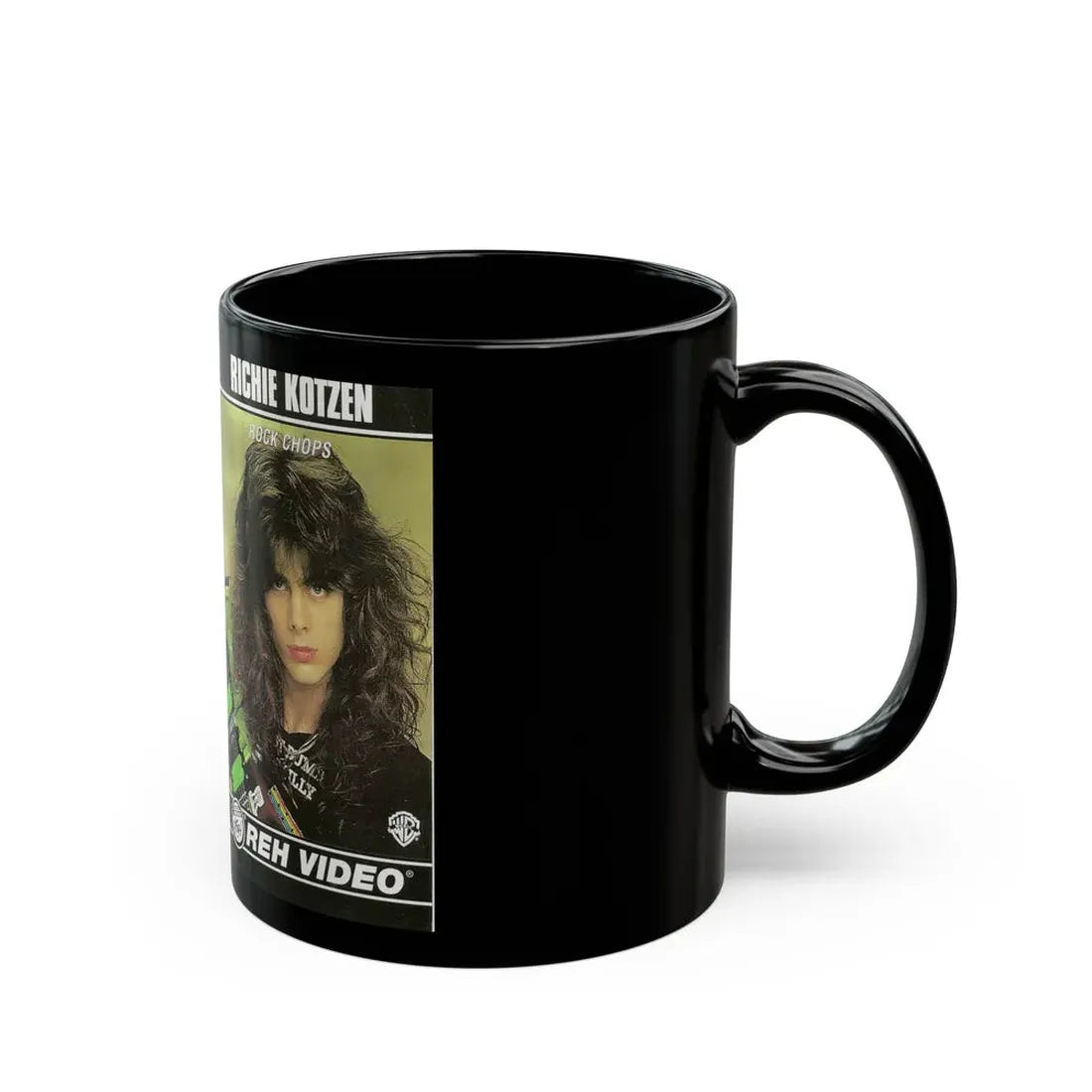 RICHIE KOTZEN ROCK CHOPS (VHS COVER) - Black Coffee Mug - Go Mug Yourself