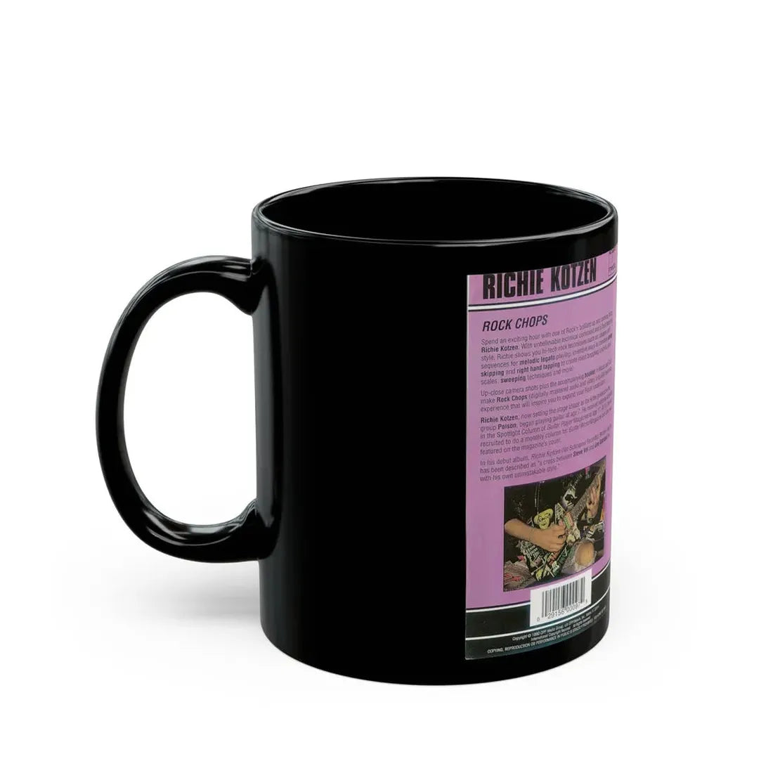 RICHIE KOTZEN ROCK CHOPS (VHS COVER) - Black Coffee Mug - Go Mug Yourself
