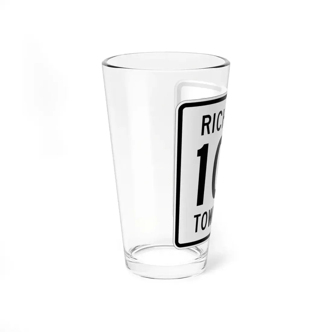 Richland Township Route 107 Logan County Ohio (Ohio) (Road Sign) Pint Glss 16oz - Go Mug Yourself