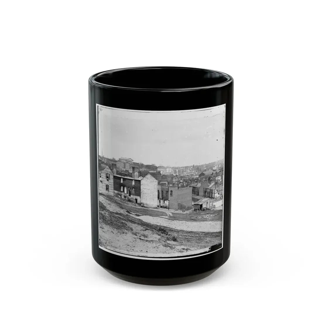 Richmond, Va. Another View From Gambles Hill (U.S. Civil War) Black Coffee Mug 15oz - Go Mug Yourself