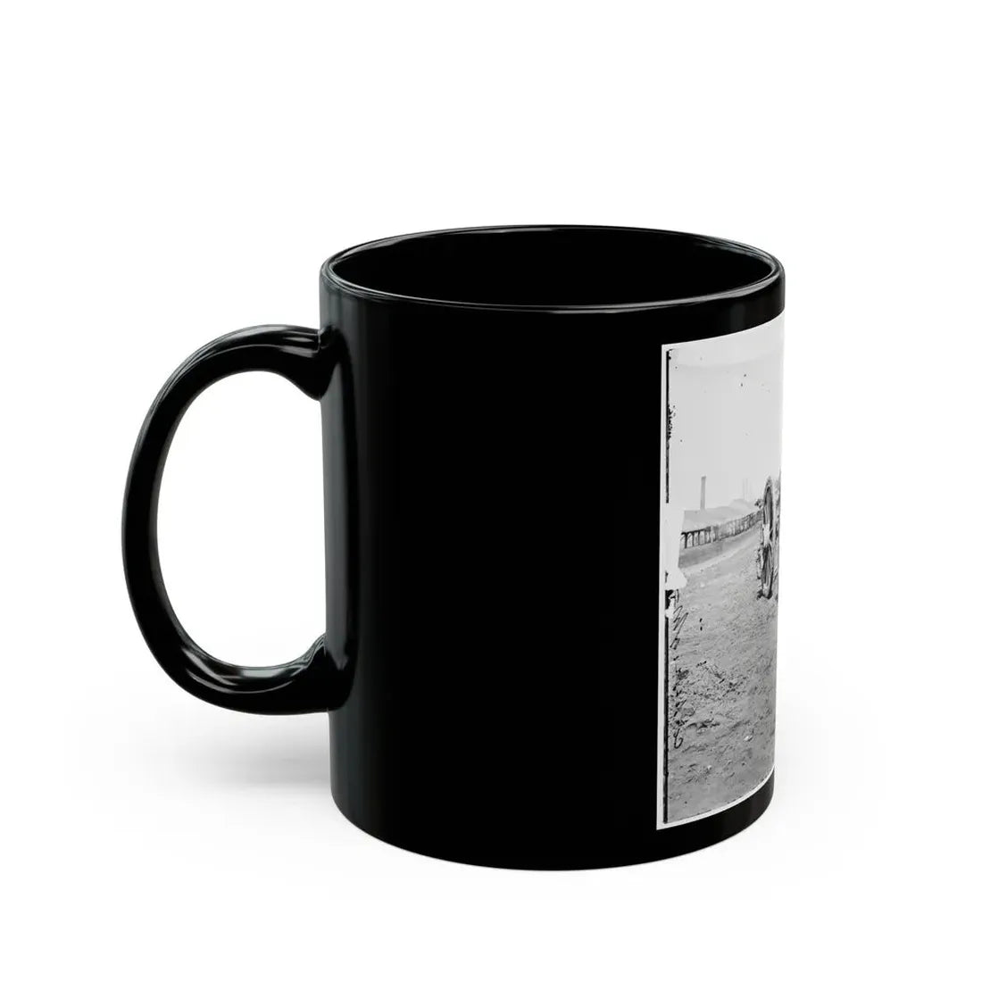 Richmond, Va. Captured Siege Guns At Rocketts 001 (U.S. Civil War) Black Coffee Mug - Go Mug Yourself