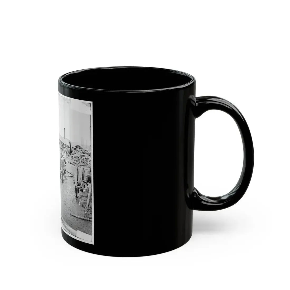 Richmond, Va. Captured Siege Guns At Rocketts (U.S. Civil War) Black Coffee Mug - Go Mug Yourself