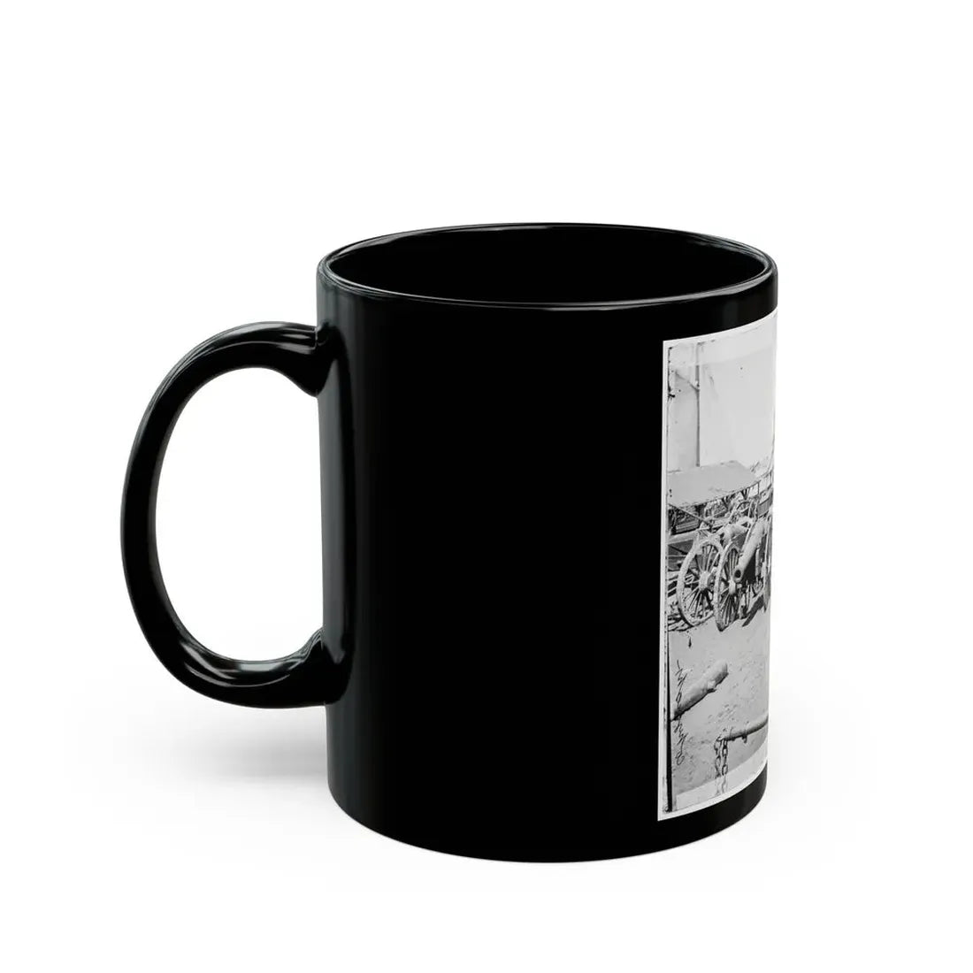Richmond, Va. Captured Siege Guns At Rocketts (U.S. Civil War) Black Coffee Mug - Go Mug Yourself