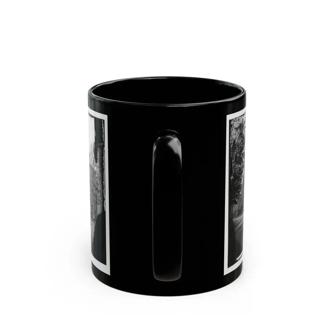 Richmond, Va. City Hall; Sycamore Church Beyond (Capitol Street) (U.S. Civil War) Black Coffee Mug - Go Mug Yourself