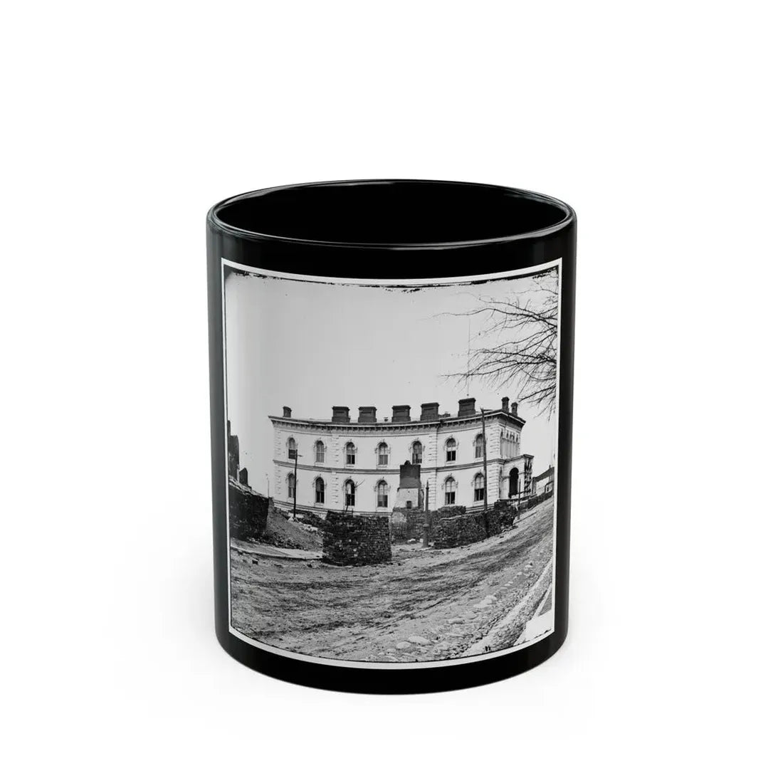 Richmond, Va. Custom House, Standing Among The Ruins (U.S. Civil War) Black Coffee Mug 11oz - Go Mug Yourself