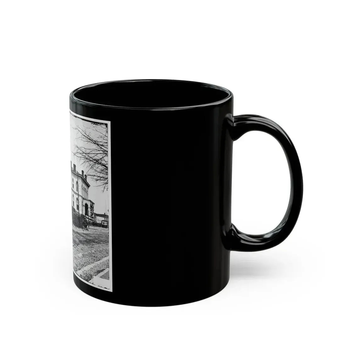 Richmond, Va. Custom House, Standing Among The Ruins (U.S. Civil War) Black Coffee Mug - Go Mug Yourself