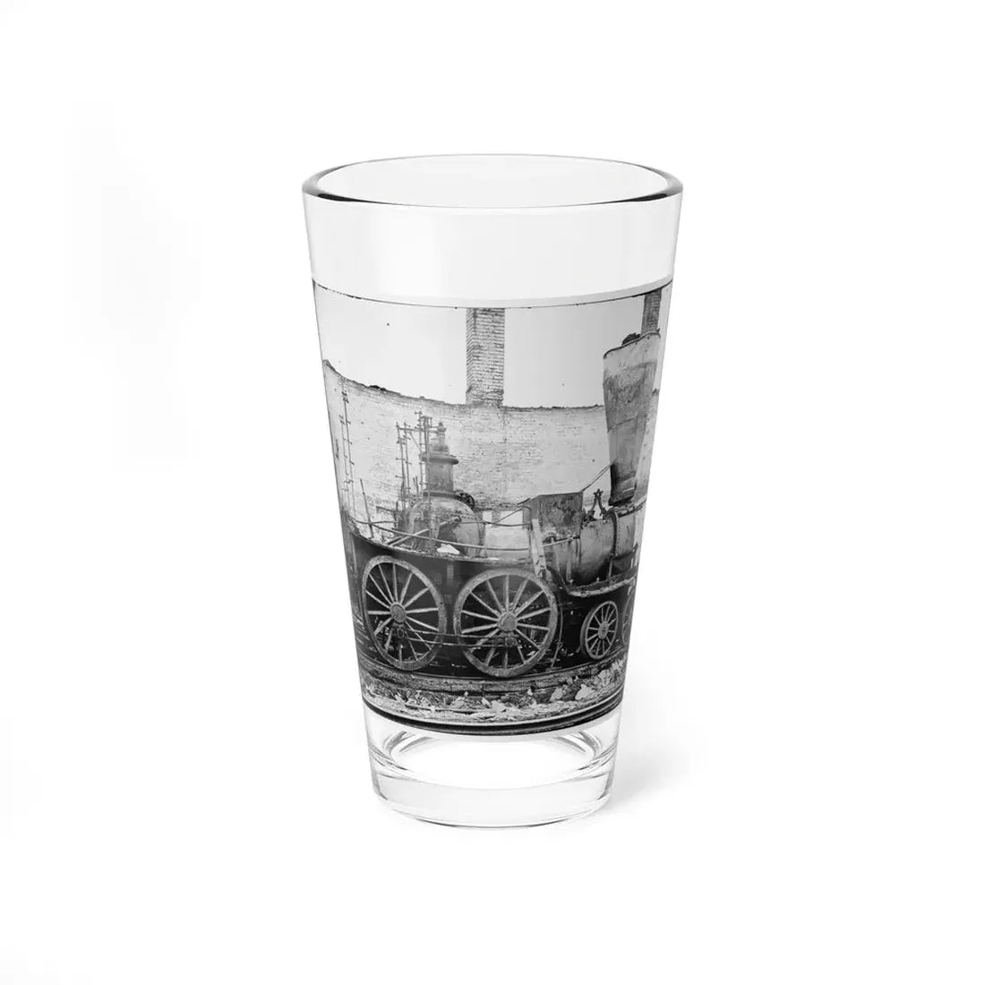 Richmond, Va. Damaged Locomotives (U.S. Civil War) Pint Glass 16oz 16oz - Go Mug Yourself