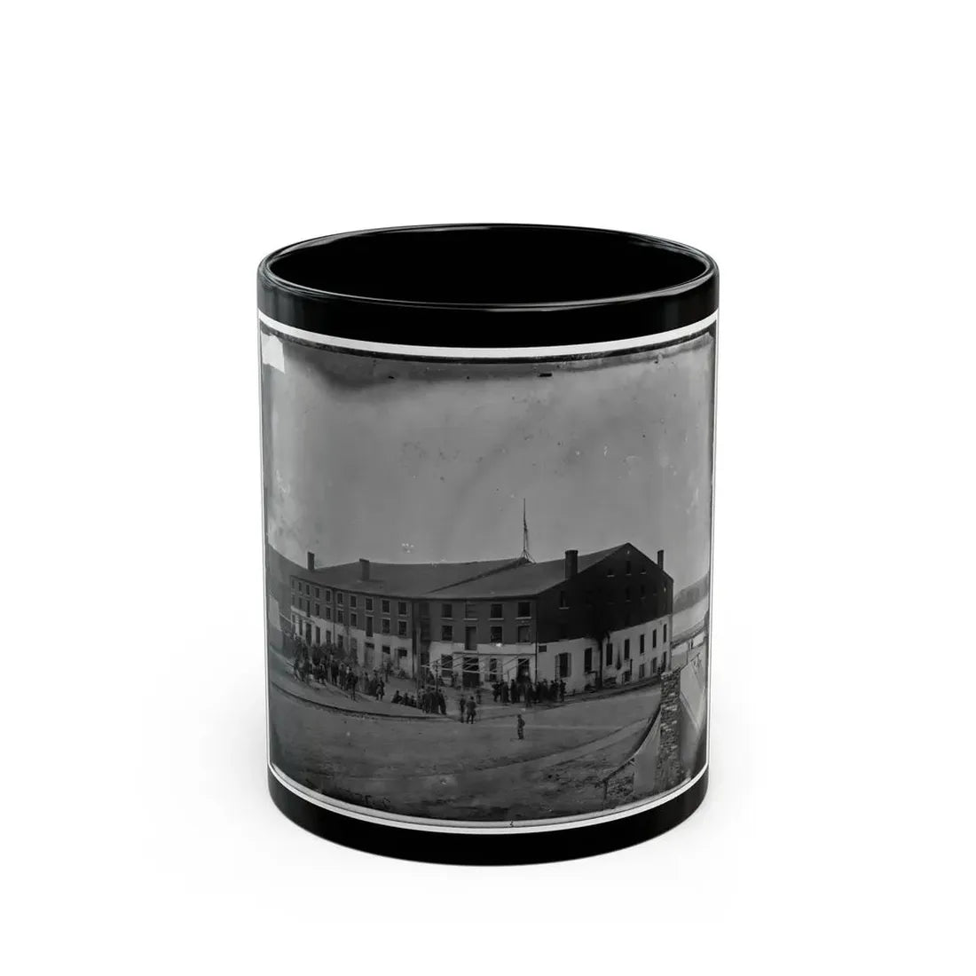 Richmond, Va. Front And Side View Of Libby Prison (U.S. Civil War) Black Coffee Mug 11oz - Go Mug Yourself