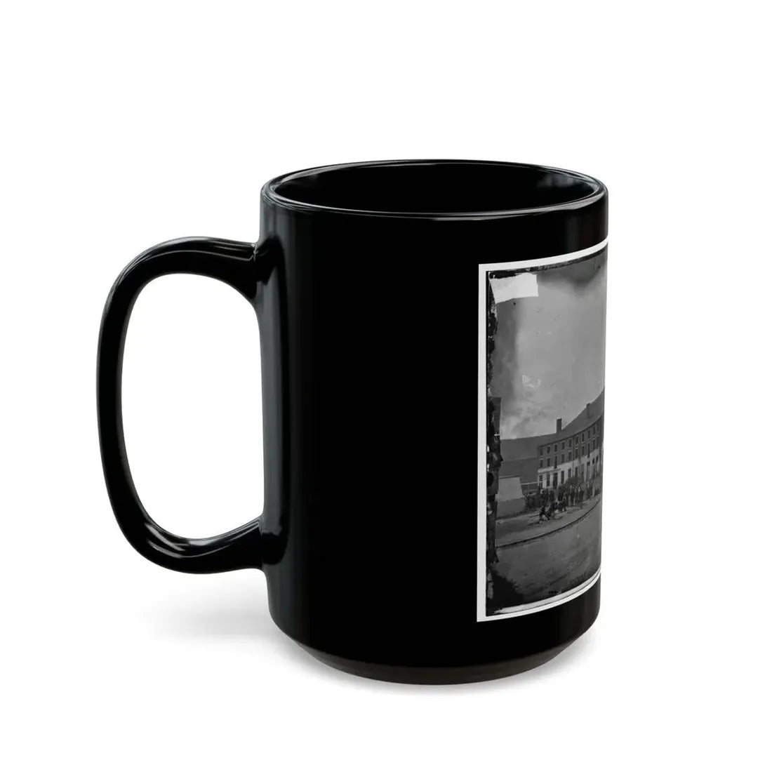 Richmond, Va. Front And Side View Of Libby Prison (U.S. Civil War) Black Coffee Mug - Go Mug Yourself