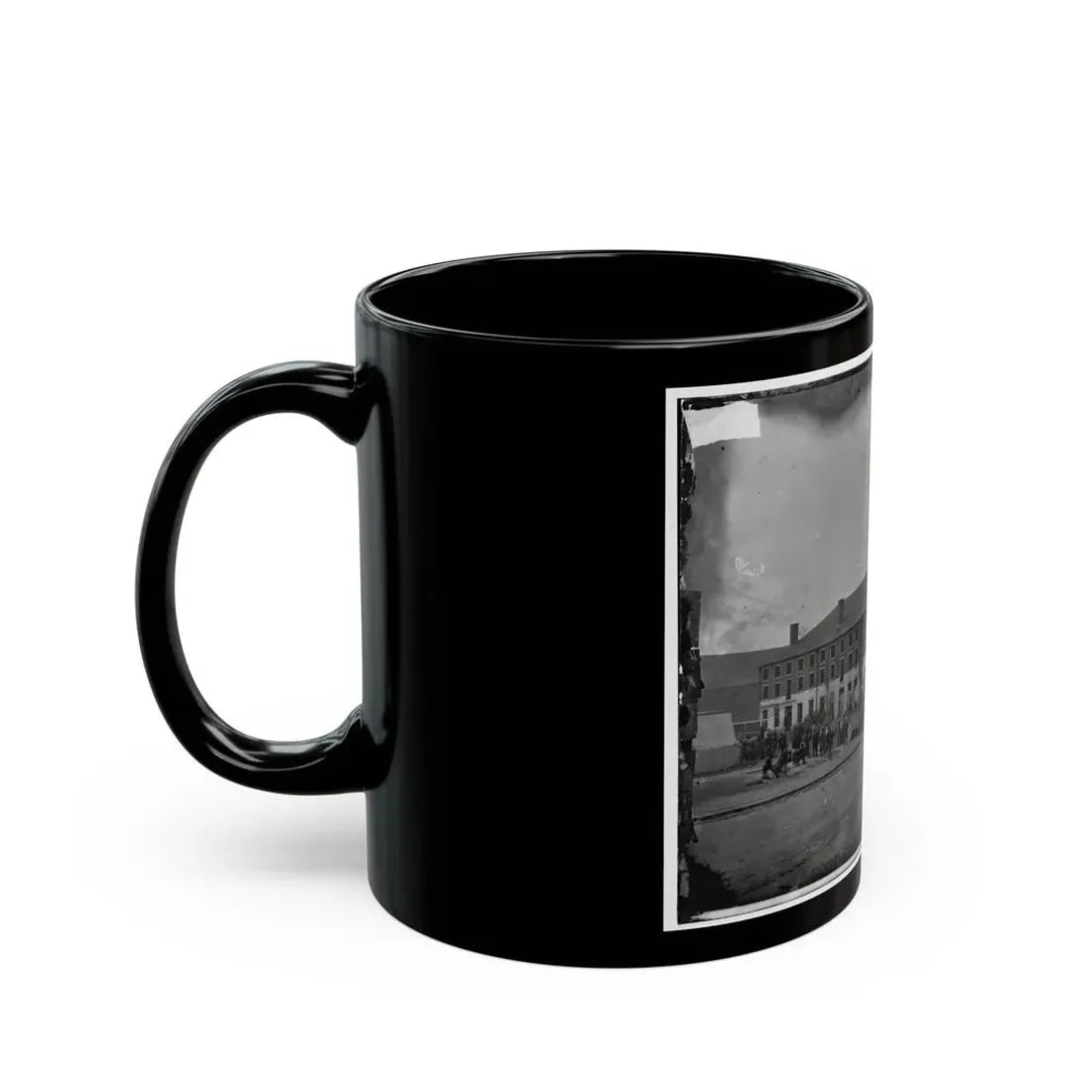 Richmond, Va. Front And Side View Of Libby Prison (U.S. Civil War) Black Coffee Mug - Go Mug Yourself