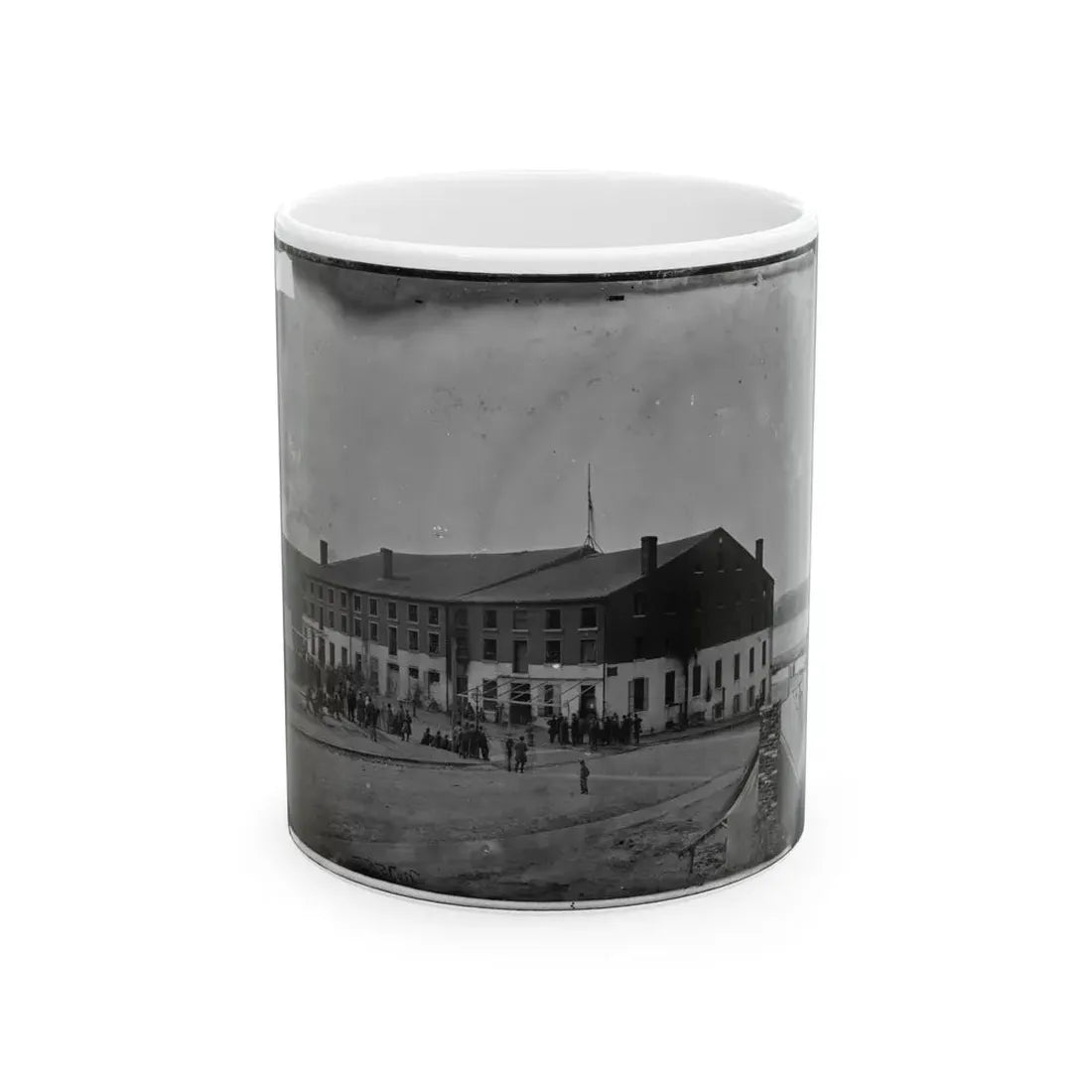 Richmond, Va. Front And Side View Of Libby Prison (U.S. Civil War) White Coffee Mug 11oz - Go Mug Yourself