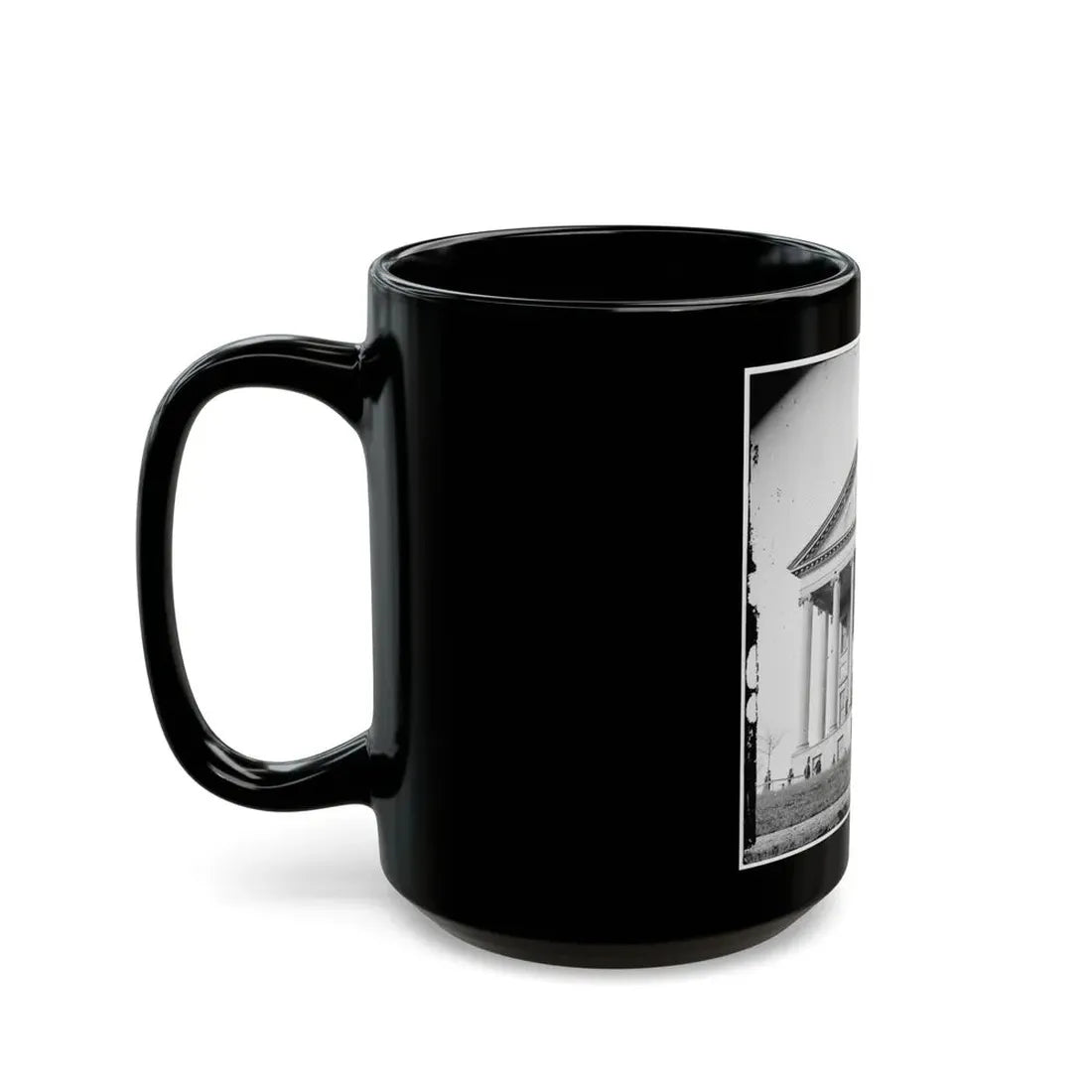 Richmond, Va. Front View Of Capitol (U.S. Civil War) Black Coffee Mug - Go Mug Yourself