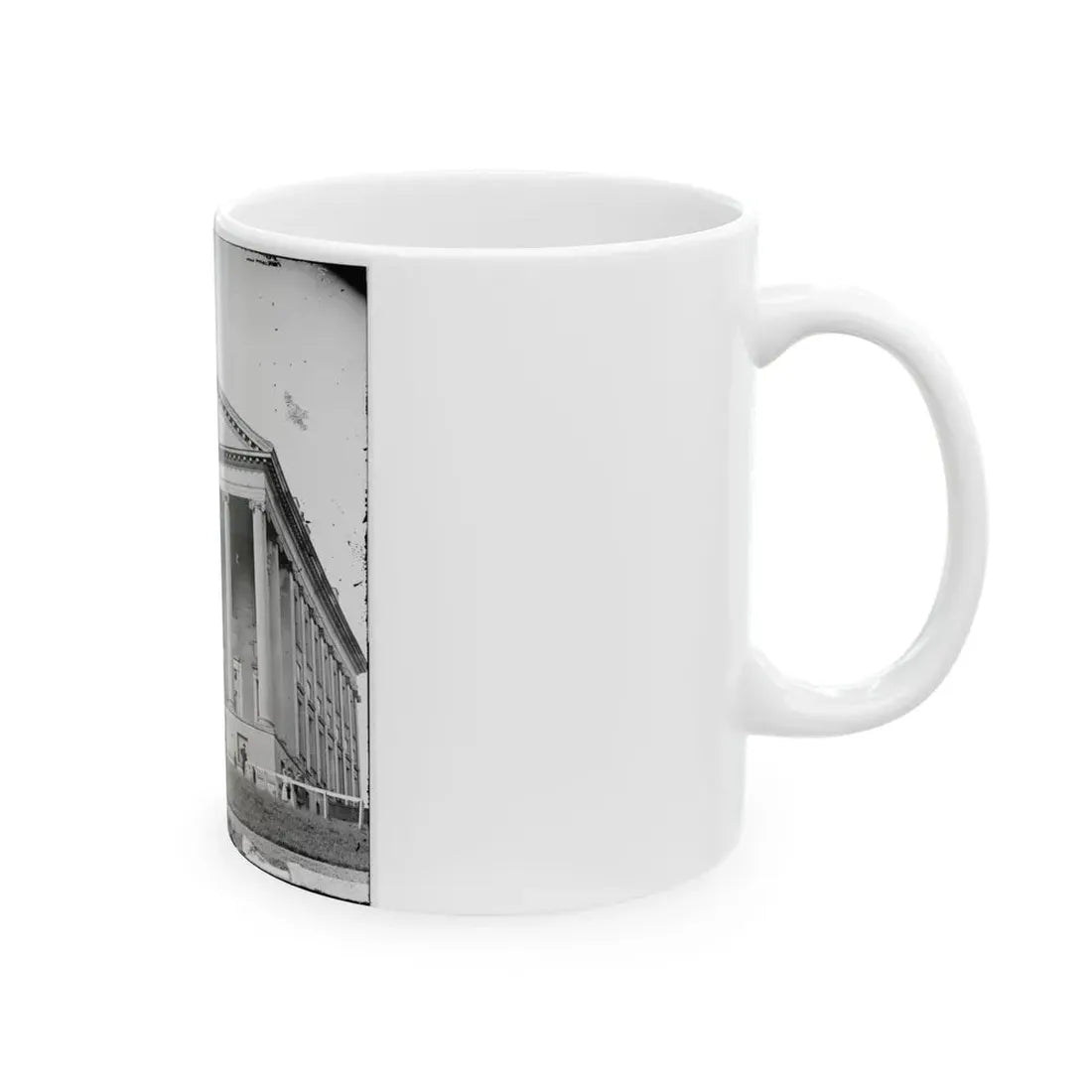 Richmond, Va. Front View Of Capitol (U.S. Civil War) White Coffee Mug - Go Mug Yourself
