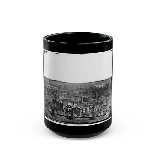 Richmond, Va. General View Of The Burned District (U.S. Civil War) Black Coffee Mug 15oz - Go Mug Yourself