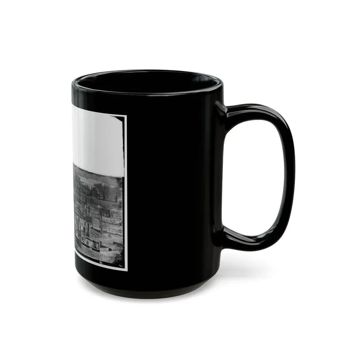 Richmond, Va. General View Of The Burned District (U.S. Civil War) Black Coffee Mug - Go Mug Yourself