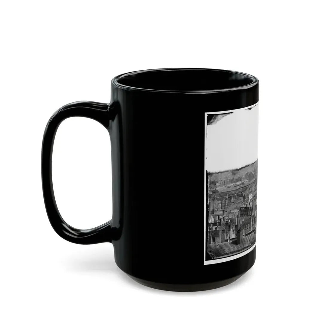 Richmond, Va. General View Of The Burned District (U.S. Civil War) Black Coffee Mug - Go Mug Yourself