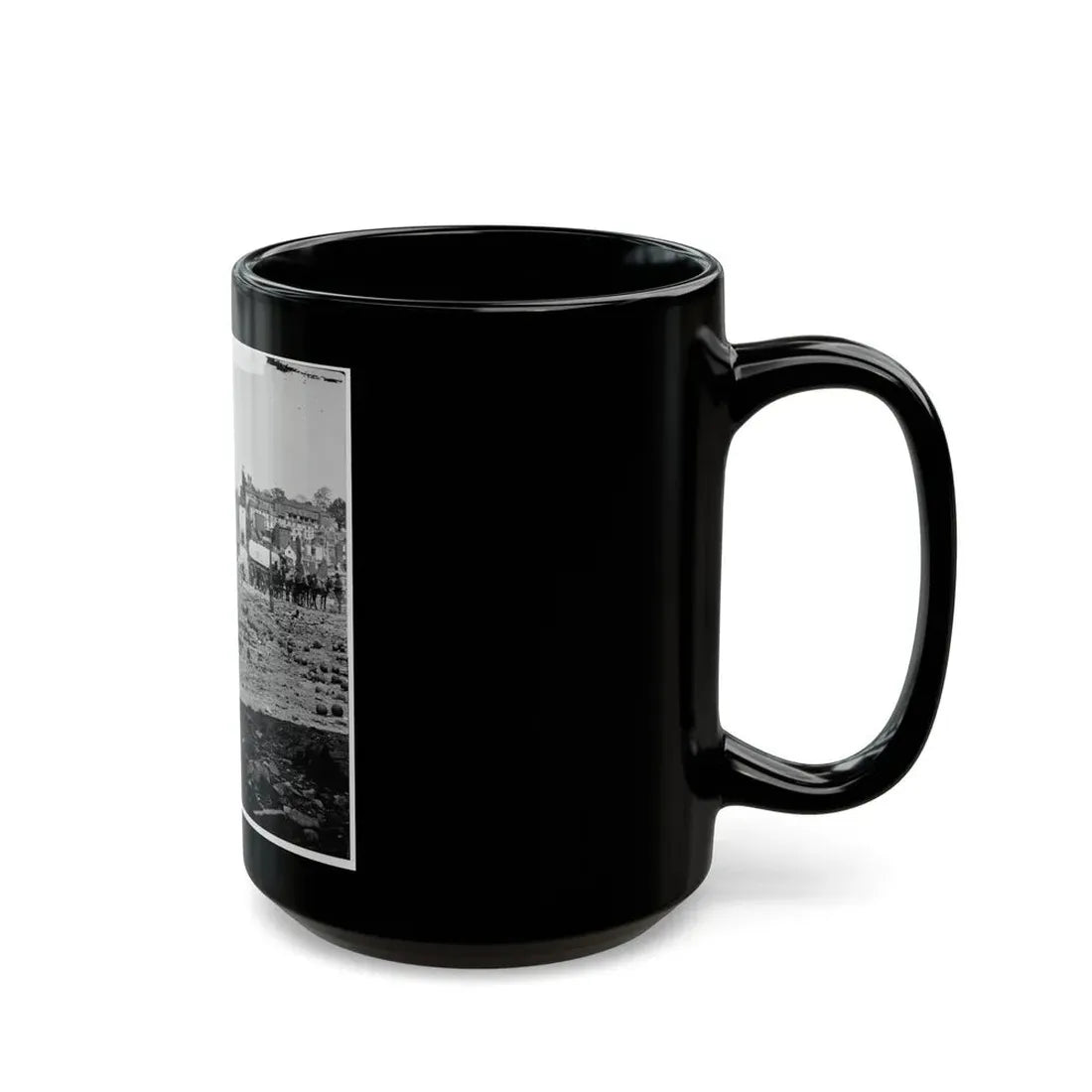 Richmond, Va. Grounds Of The Ruined Arsenal With Scattered Shot And Shell (U.S. Civil War) Black Coffee Mug - Go Mug Yourself