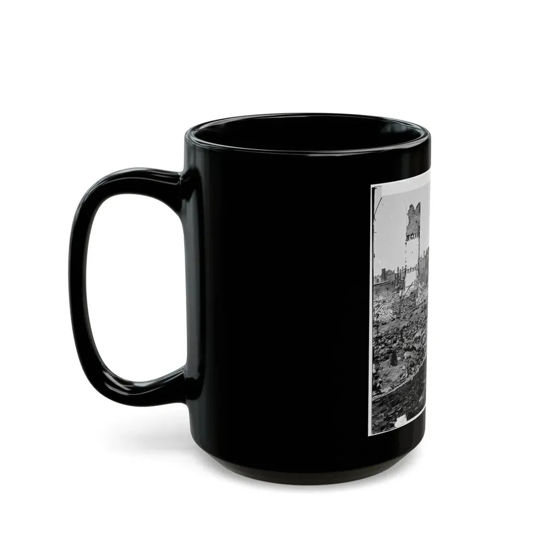 Richmond, Va. Grounds Of The Ruined Arsenal With Scattered Shot And Shell (U.S. Civil War) Black Coffee Mug - Go Mug Yourself