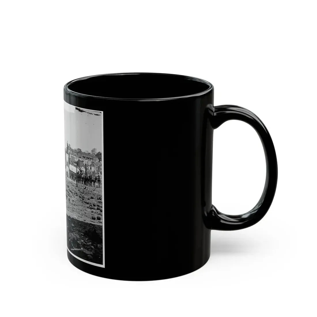 Richmond, Va. Grounds Of The Ruined Arsenal With Scattered Shot And Shell (U.S. Civil War) Black Coffee Mug - Go Mug Yourself