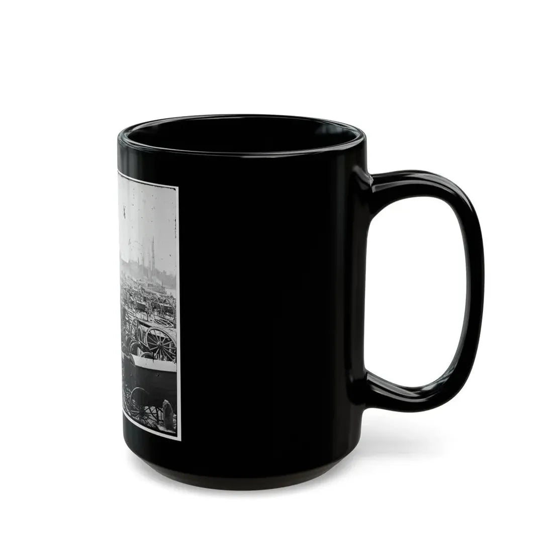 Richmond, Va. Park Of Captured Guns At Rocketts (U.S. Civil War) Black Coffee Mug - Go Mug Yourself